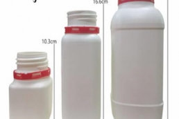 Hdpe Chemical Powder Plastic Bottle 250ml 500ml 1.2L Empty White Wide Mouth Hdpe bottle